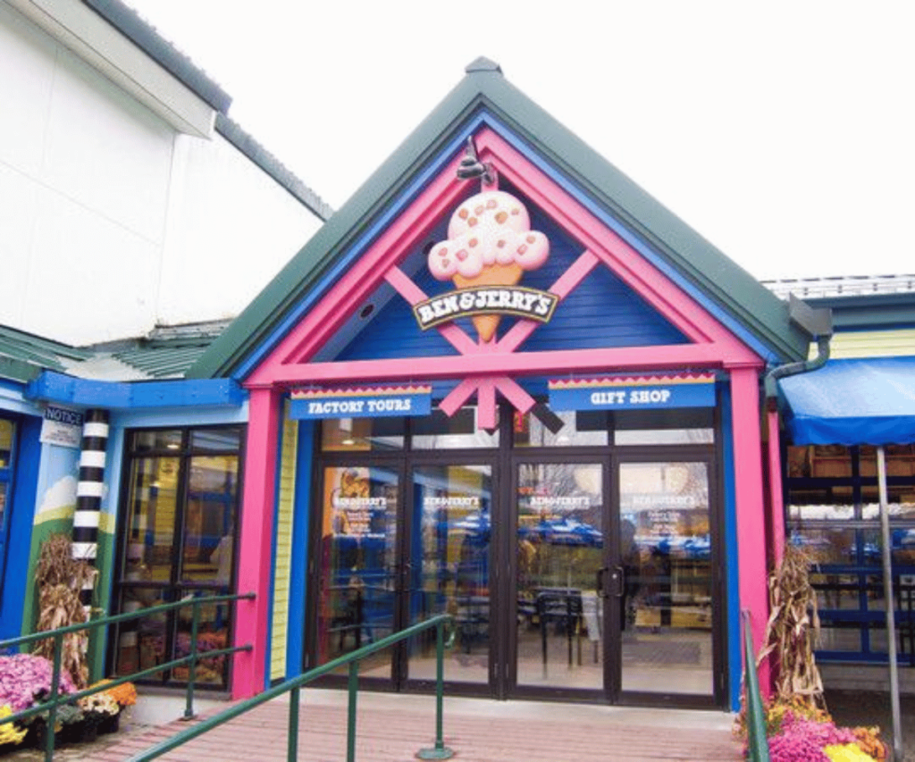 the Ben & Jerry's Ice Cream Factory in Waterbury