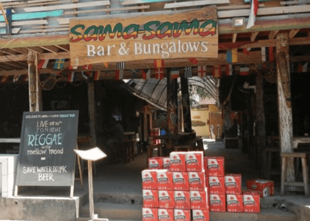 Sama-Sama Reggae Bar at Gili Trawangan