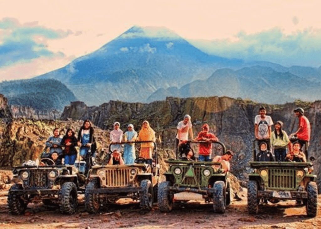 jeep tour around Merapi Volcano
