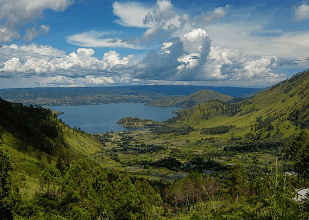 Lake Toba is the largest volcanic lake