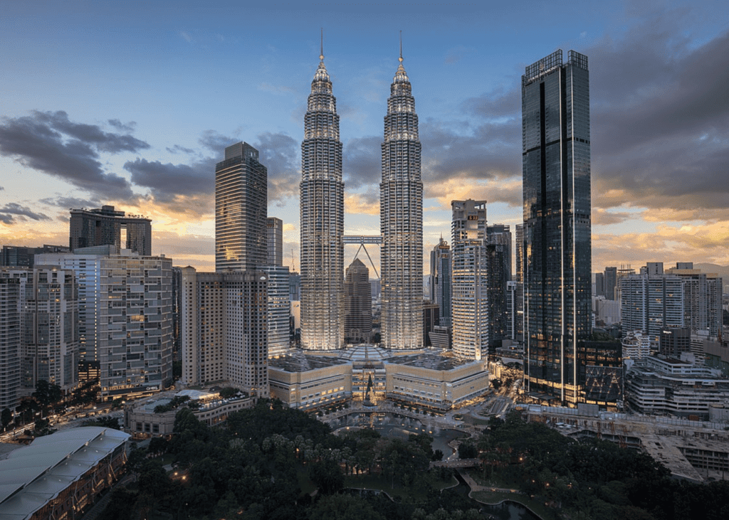 Petronas Twin Towers and KLCC Park