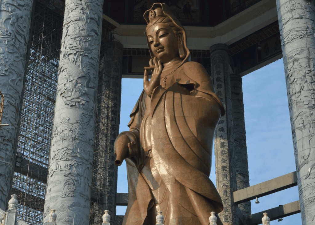 giant bronze statue of Guan Yin