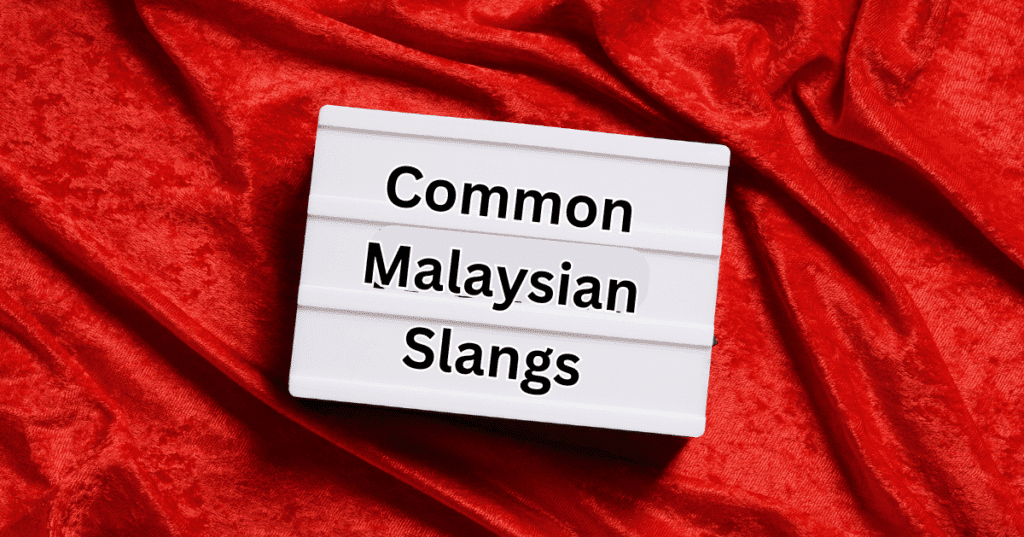Common Malaysian Slangs
